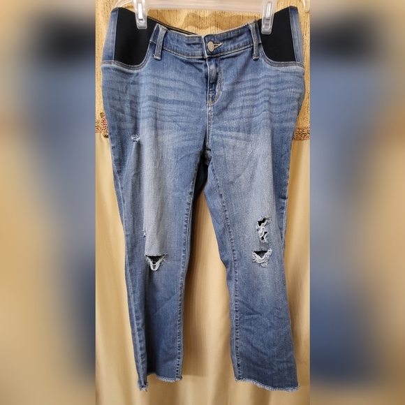 Maternity distressed jeans size 10 - Picture 1 of 8